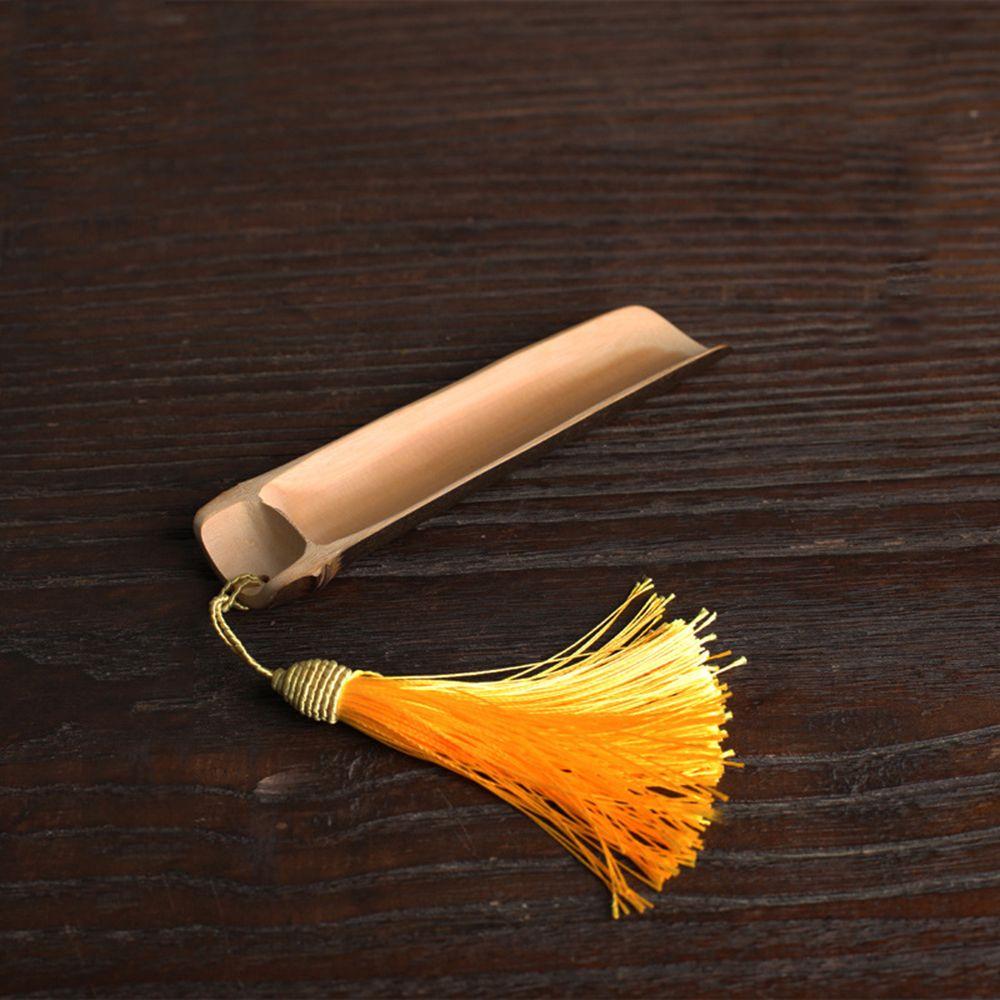 Практичность Долговечность Высокая термостойкость Бамбуковая лопатка для чая Чайный набор Чайная ложка Чайная лопатка D