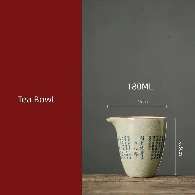 Ретро Сердце Меридиан Чайная Супница Керамическая Чаша Чайник Gaiwan Кунг-Фу Чайная Посуда Набор Чайная Чашка Чайная Церемония