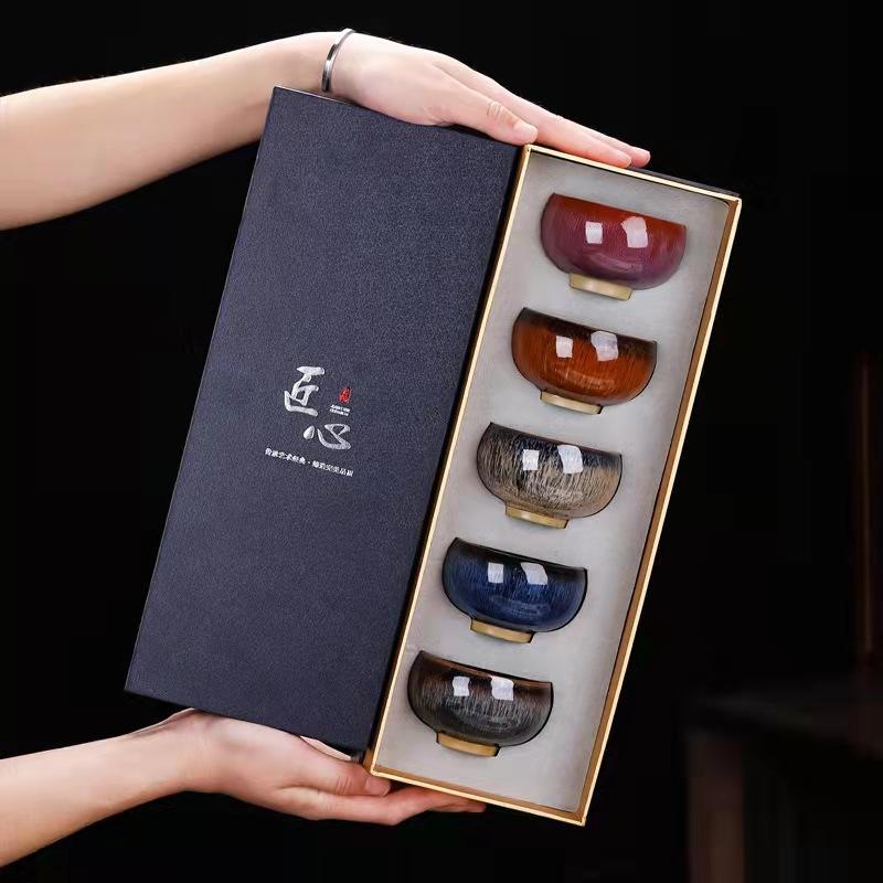 Печь для трансформации, ретро-строительная чайная чашка, чайная чаша, кунг-фу, чайная чашка, чайная чашка для владельца, керамическая подарочная коробка, чайный сервиз, чайная чашка 200ml