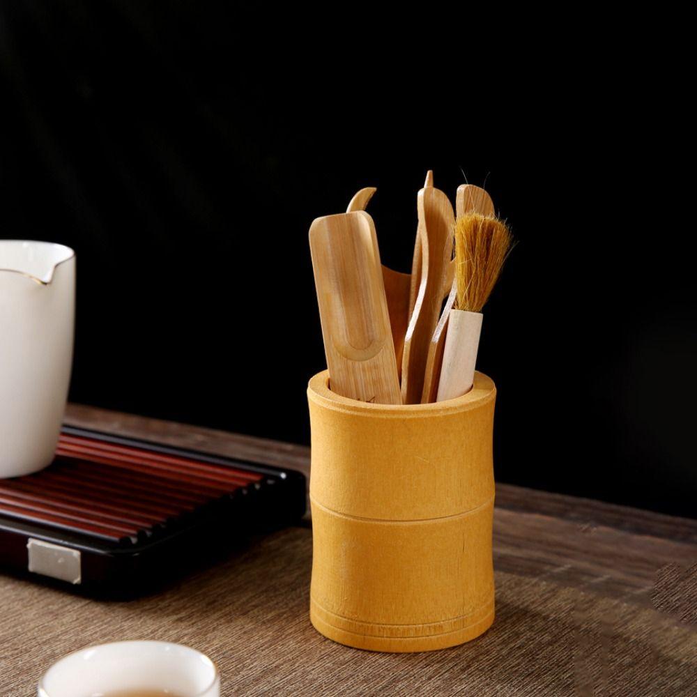 6 шт. Китайская прочная бытовая пластиковая чайная ложка, чайная чашка, аксессуары, чайная игла, чайная утварь