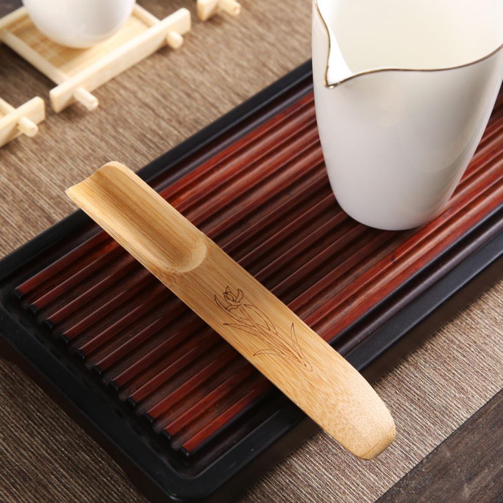 Ретро чайная утварь аксессуары бытовая бамбуковая лопатка для чая в форме рыбы чайная ложка кофейная ложка чайный совок A