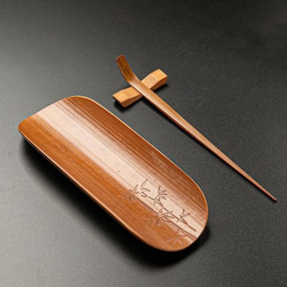 Портативный чайный набор Традиционная чайная лопатка Чайная игла Бамбуковая чайная ложка Набор Чайный магазин Style C