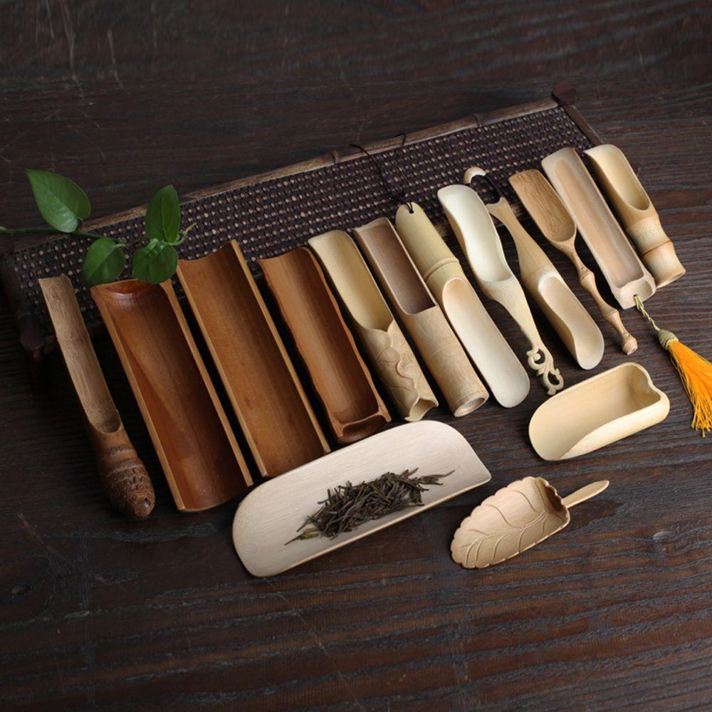 Высокая термостойкость Практичность Ретро бамбуковая чайная лопатка Чайная ложка Чайный набор Лопатка для чая D